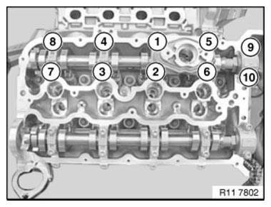 BMW 7 Series - Removing And Installing/Renewing Right Exhaust Camshaft ...